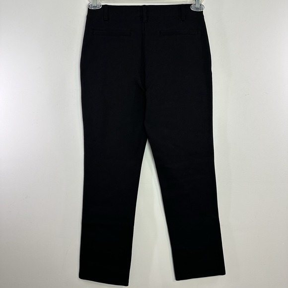 QUINCE Black Ultra Stretch Ponte Straight Leg Pants NWT Size S Petite NWT - Picture 4 of 10